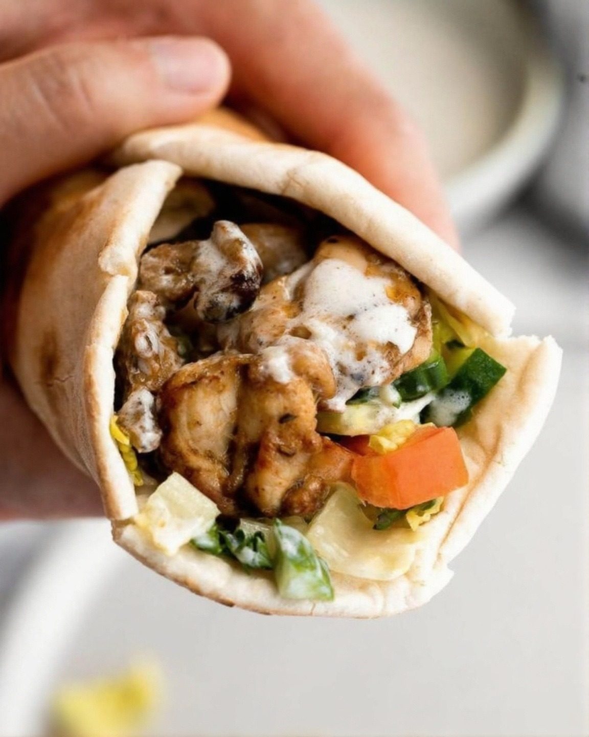 Chicken Shawarma Pita Sandwich